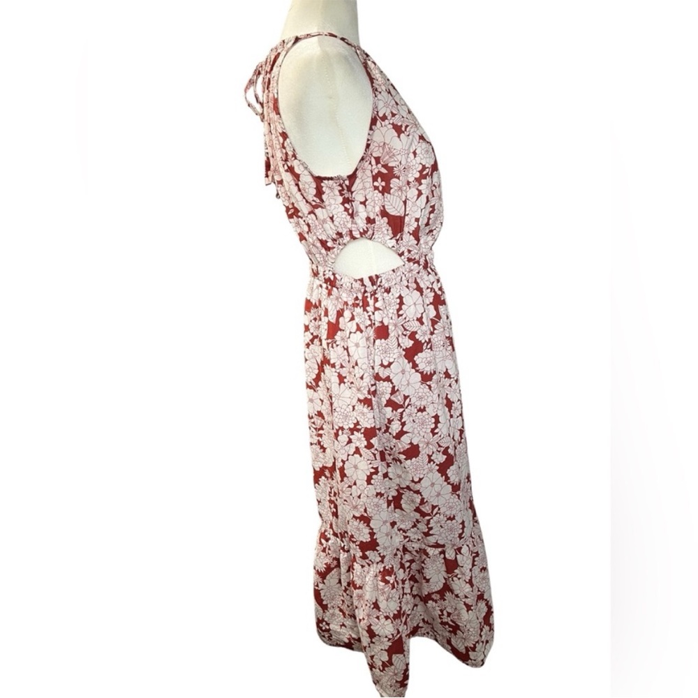 GAP Woman’s Brown&White Halter Dress with side Cut-Outs - Medium - Picture 11 of 15